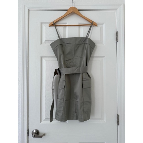 NWT Abercrombie Olive Utility Cargo Dress Medium - Picture 4 of 6